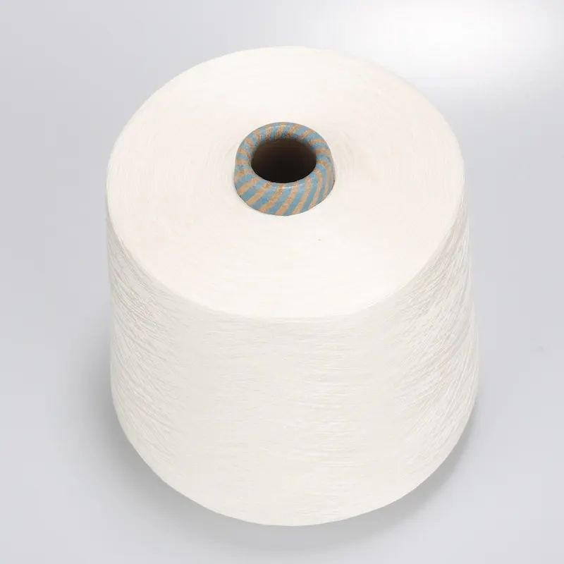 32S 80% Polyester 20% Bamboo pacto siro nere mixto tincto pro linteo